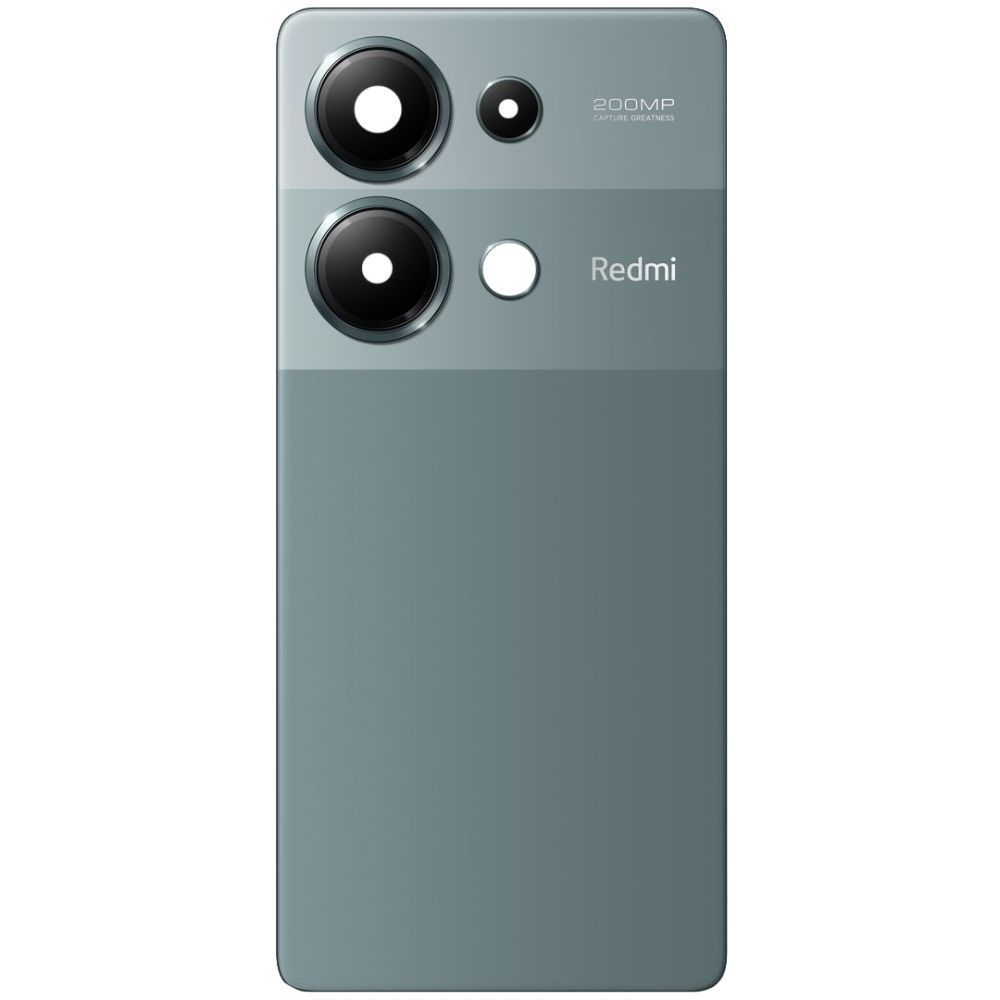 Задняя крышка для Xiaomi Redmi Note 13 Pro 4G 23117RA68G, 2312FPCA6G зеленая со стеклом камеры Forest Green оригинал Китай 32487 фото