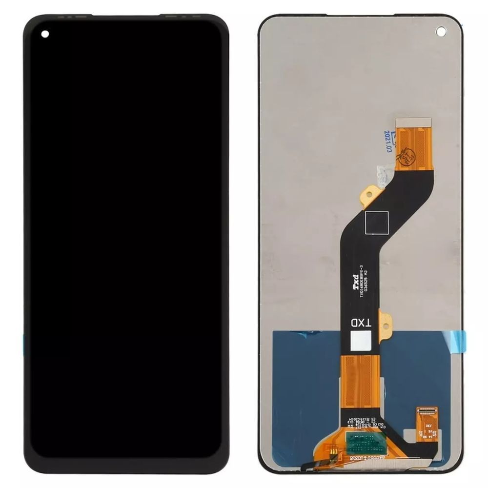 Дисплей для Tecno Spark 7 Pro (KF8), Camon 17 (CG6), Camon 18i (CG6) черный 30598 фото