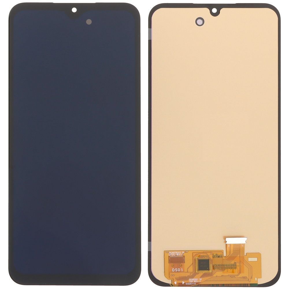 Дисплей для Samsung A155 Galaxy A15 2023, A156, M156 чорний OLED Хайкопія, з широкими рамками сенсора 29144 фото
