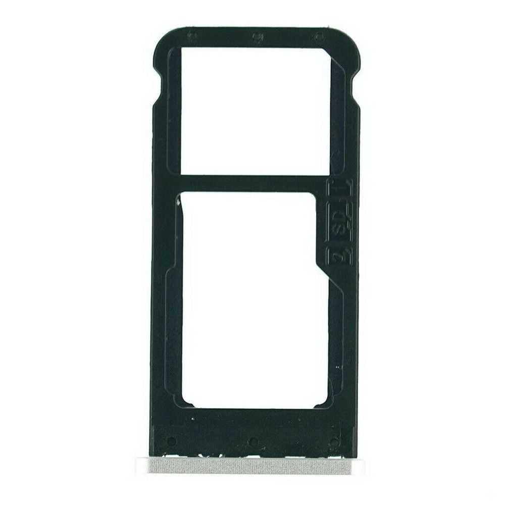 Держатель Sim-карты и карты памяти Nokia 6.1 Dual Sim серебристый, на две Sim-карты 18518 фото