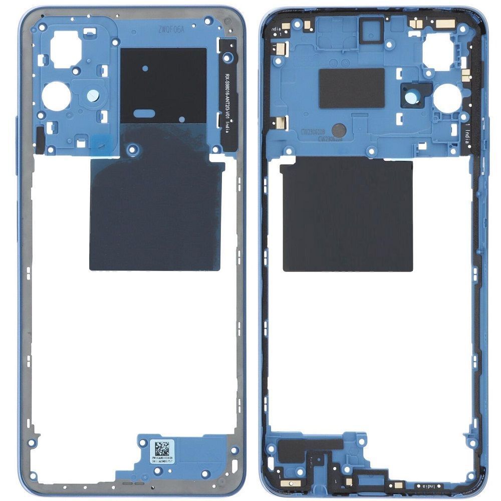 Рамка корпусу для Xiaomi Redmi Note 11T cиня, Aquamarine Blue 31271 фото