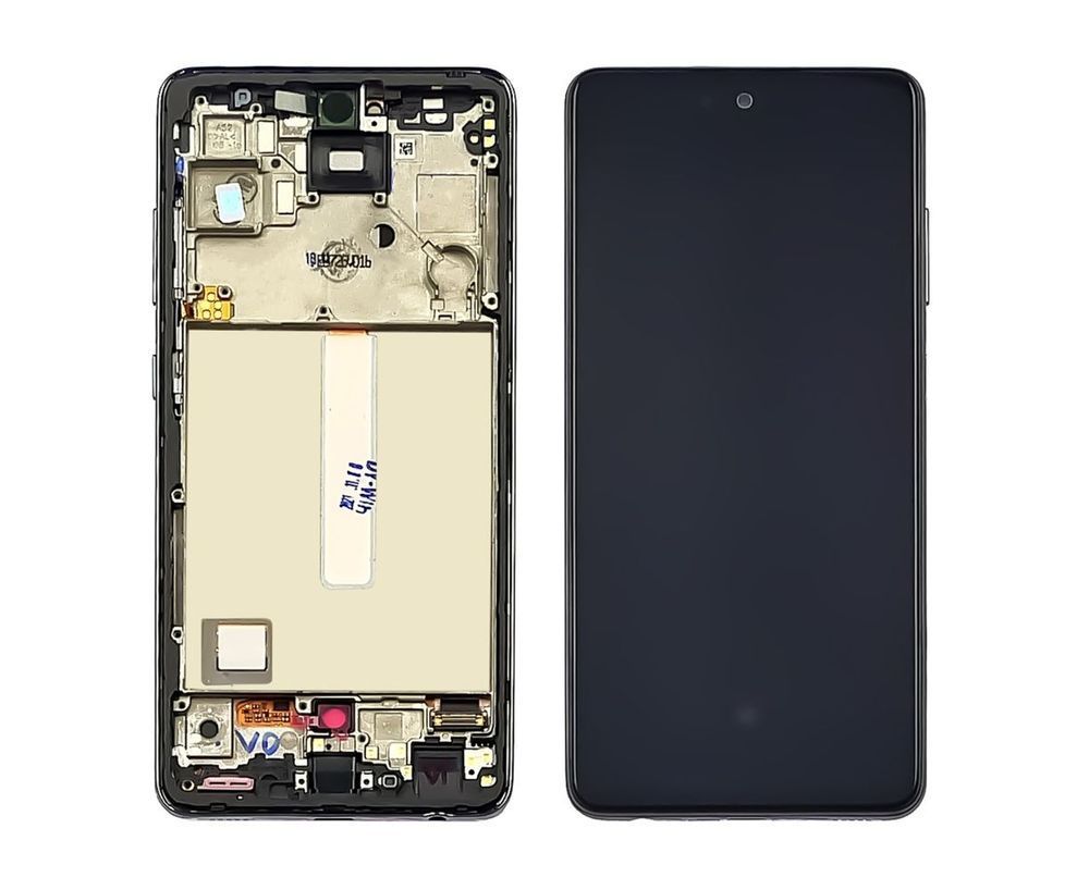 Дисплей для Samsung A525 Galaxy A52 2020 с рамкой черный, с широкими рамками сенсора OLED Хайкопия 26300 фото