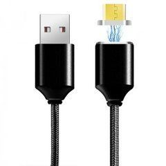 Кабель магнитный Clip-On microusb 1m черный 25930 фото