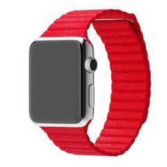 Ремешок для смарт-часов Apple Watch 38/40mm Leather Loop Red 14752 фото