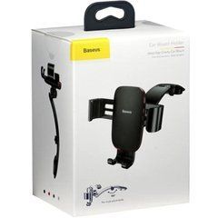 Автотримач Baseus Metal Age Gravity Car Mount Connecting Rod Type (SUYL-F01) чорний 20317 фото