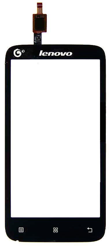 Сенсор (тачскрин) Lenovo A398, A398T черный 00689 фото