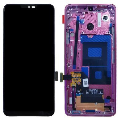 Дисплей для LG G7 ThinQ G710EM с рамкой розовый Оригинал Китай 23117 фото