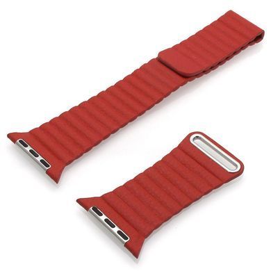 Ремешок для смарт-часов Apple Watch 38/40mm Leather Loop Red 14752 фото