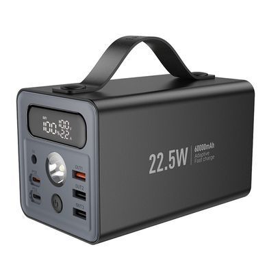 Внешний аккумулятор (Повербанк) Hoco J138 60000mAh 22.5W PD 20W черный 32840 фото
