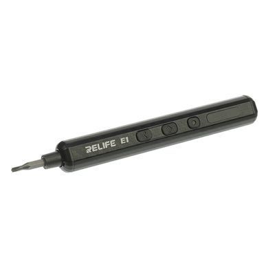 Акумуляторна викрутка Relife E1 Carbon з LED підсвічуванням та регулюванням крутящого моменту (12 біт, USB-Type-C) 33894 фото