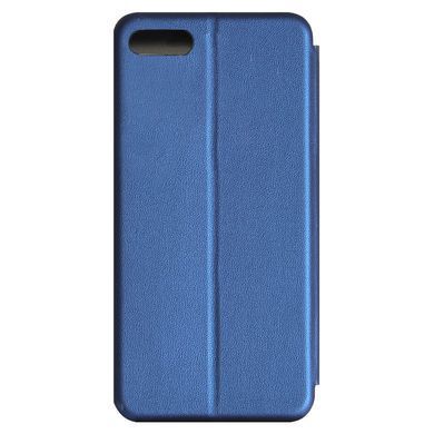 Чехол-книжка Premium Case под кожу Realme C2 синий 18450 фото