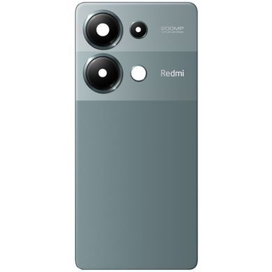 Задня кришка для Xiaomi Redmi Note 13 Pro 4G 23117RA68G, 2312FPCA6G зелена зі склом камери Forest Green оригінал Китай 32487 фото
