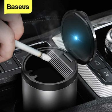 Автомобильная пепельница Baseus Premium Car Ashtray черная (CRYHG01-01) 27646 фото