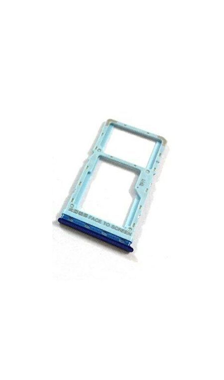 Держатель Sim-карты и карты памяти Xiaomi Mi A3 синий, на две Sim-карты 24601 фото