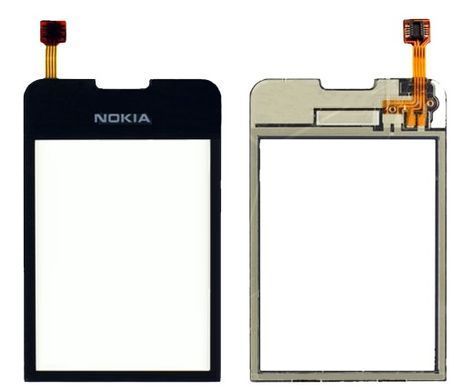 Сенсор (тачскрин) Nokia 6208 classic черный 01547 фото