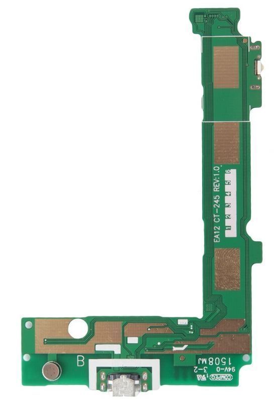 Нижняя плата для Microsoft (Nokia) Lumia 535 (RM-1090) с разьемом зарядки, кнопкой включения, микрофоном 06354 фото