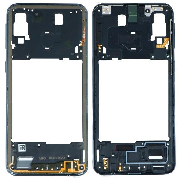 Рамка корпуса Samsung A405 Galaxy A40 черная 33693 фото