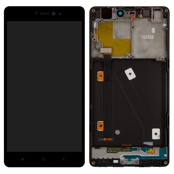 Дисплей для Xiaomi Mi4i с рамкой черный 04016 фото