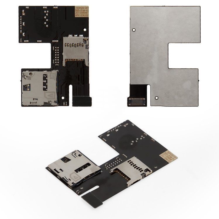 Шлейф для HTC Desire 500 картки пам'яті та SIM-картки 04373 фото