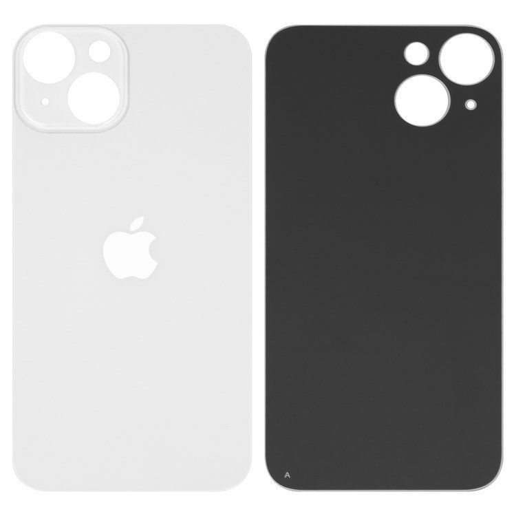 Задня кришка для Apple iPhone 14 біла, Starlight, з великими отворами для камери 32589 фото