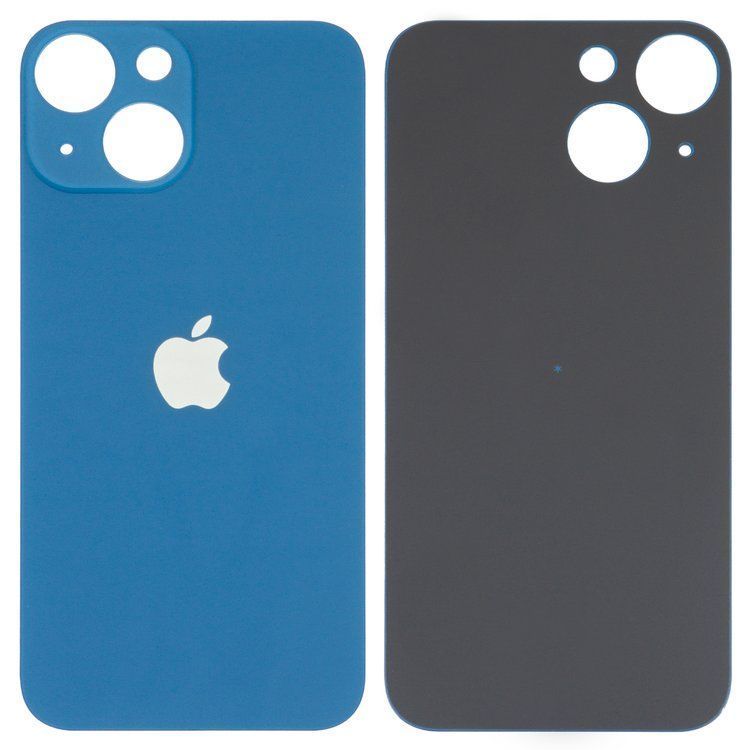 Задняя крышка для Apple iPhone 13 mini синяя, с большим отверстием под камеру Оригинал Китай 32538 фото