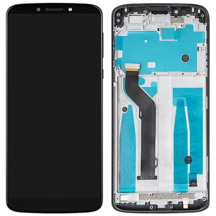 Дисплей для Motorola XT1924-1-2-3-4-5 Moto E5 Plus EU Verison, 157mm с рамкой черный 27145 фото