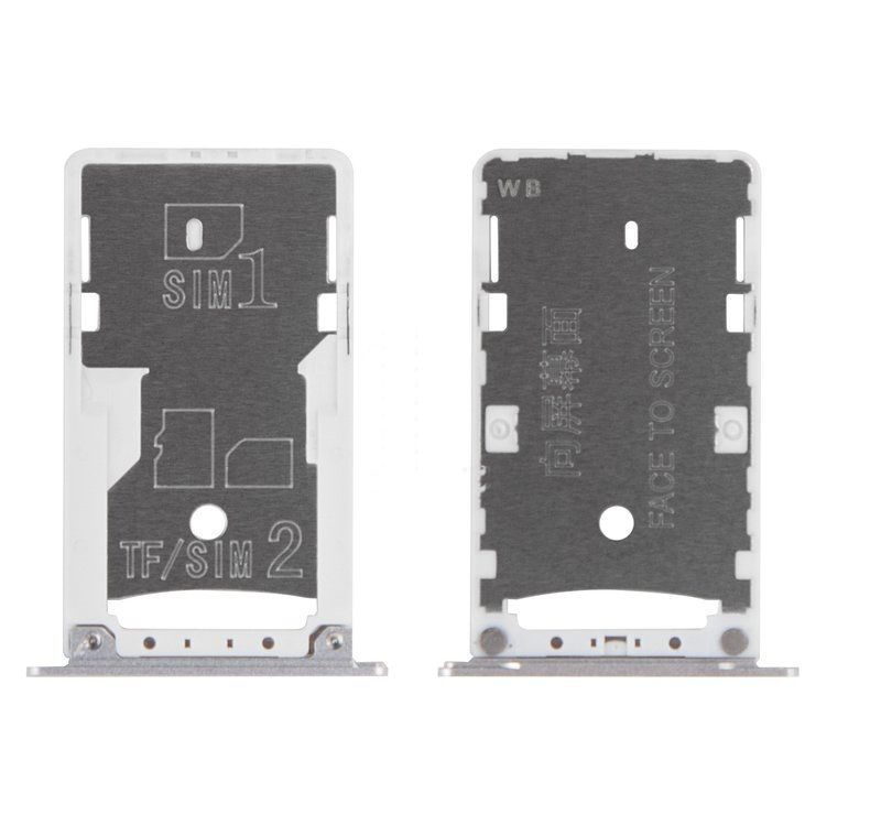 Держатель Sim-карты и карты памяти Xiaomi Redmi Note 4 белый 08010 фото