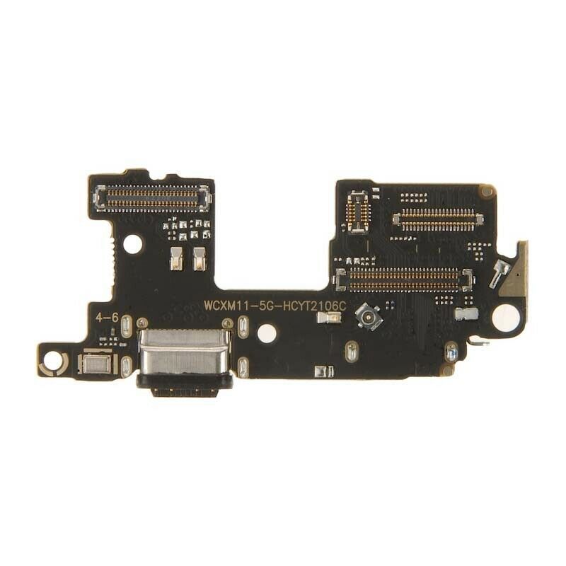 Нижняя плата для Xiaomi Mi11, Mi 11 с разьемами зарядки и Sim-карты 26335 фото