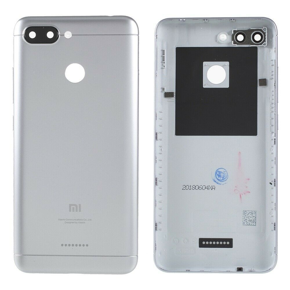 Задняя крышка для Xiaomi Redmi 6 на 2 Sim карты, серебристая 13383 фото