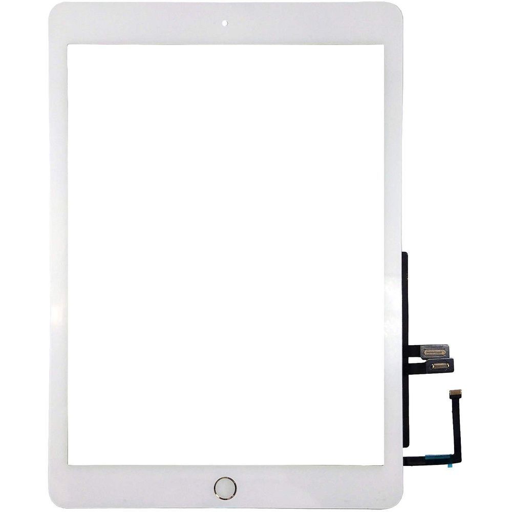 Сенсор (тачскрин) Apple iPad 9.7 2018 (A1893, A1954) белый, с кнопкой HOME, копия высокого качества 18760 фото