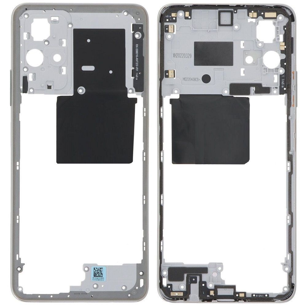 Рамка корпусу для Xiaomi Redmi Note 11T срібляста 31270 фото