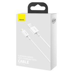 Кабель Baseus Superior Series Fast Charging Lightning 2.4A (1m) (CALYS-A02) белый 24188 фото