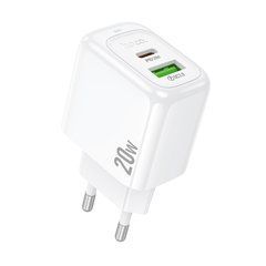 Сетевое зарядное устройство Hoco CS54A Surplus PD20W+QC3.0 белый 33793 фото