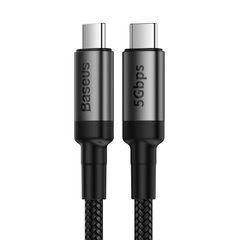 Кабель Baseus Cafule Type-C - Type-C 1м 60W черный (CATKLF-RG1) 18019 фото