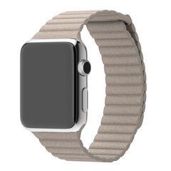 Ремешок для смарт-часов Apple Watch 38/40mm Leather Loop Stone 14753 фото
