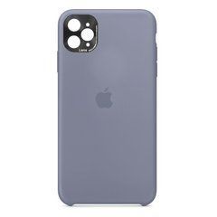 Чехол силиконовый Silicone Case для iPhone 11 Pro (с металлической рамкой для защиты камеры) Lavender Grey 17838 фото
