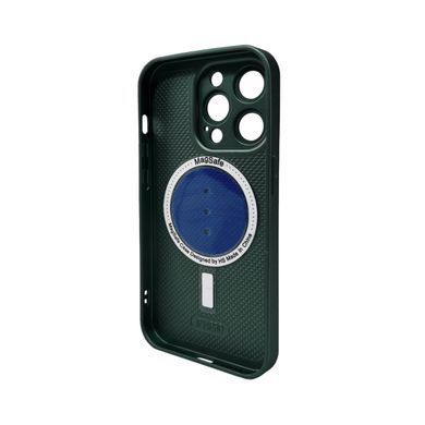 Чохол скло AG Glass Matt Frame MagSafe Logo для Apple iPhone 14 темно-зелений 27725 фото