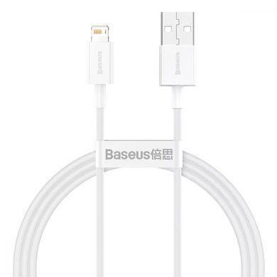 Кабель Baseus Superior Series Fast Charging Lightning 2.4A (1m) (CALYS-A02) белый 24188 фото
