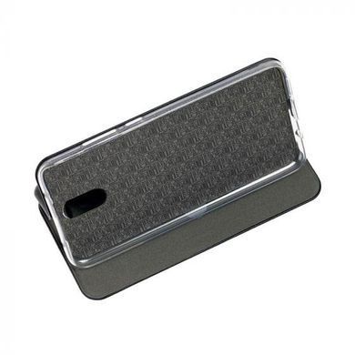 Чехол-книжка Premium Case под кожу Xiaomi Redmi 8A серый 16589 фото