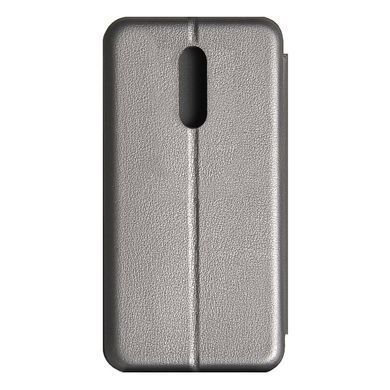 Чехол-книжка Premium Case под кожу Ulefone Note 8,Note 8P серый 19401 фото