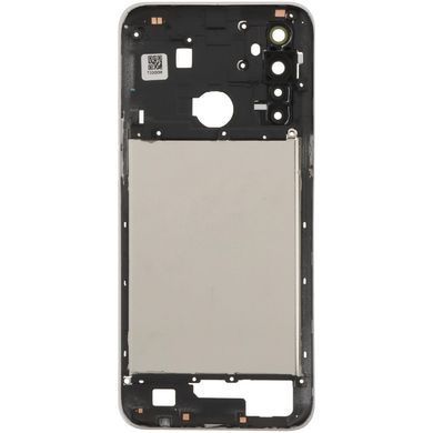 Рамка корпусу Realme 6i RMX2040 чорна зі склом камери 33642 фото