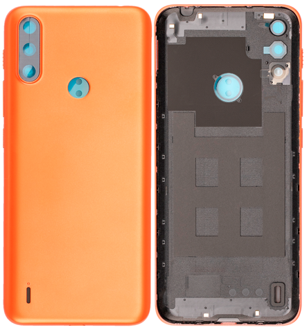 Задня кришка для Motorola XT2097 Moto E7 Power червона зі склом камери Оригінал Китай 12442 фото