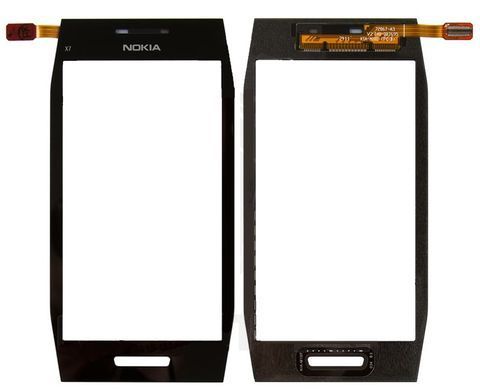 Сенсор (тачскрин) Nokia X7-00 черный 01699 фото