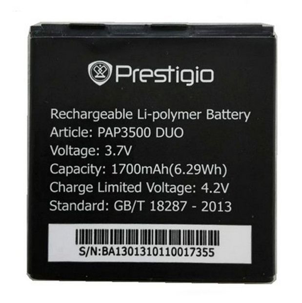 Аккумулятор Prestigio PAP3500/PAP4020, 1700mAh 04903 фото