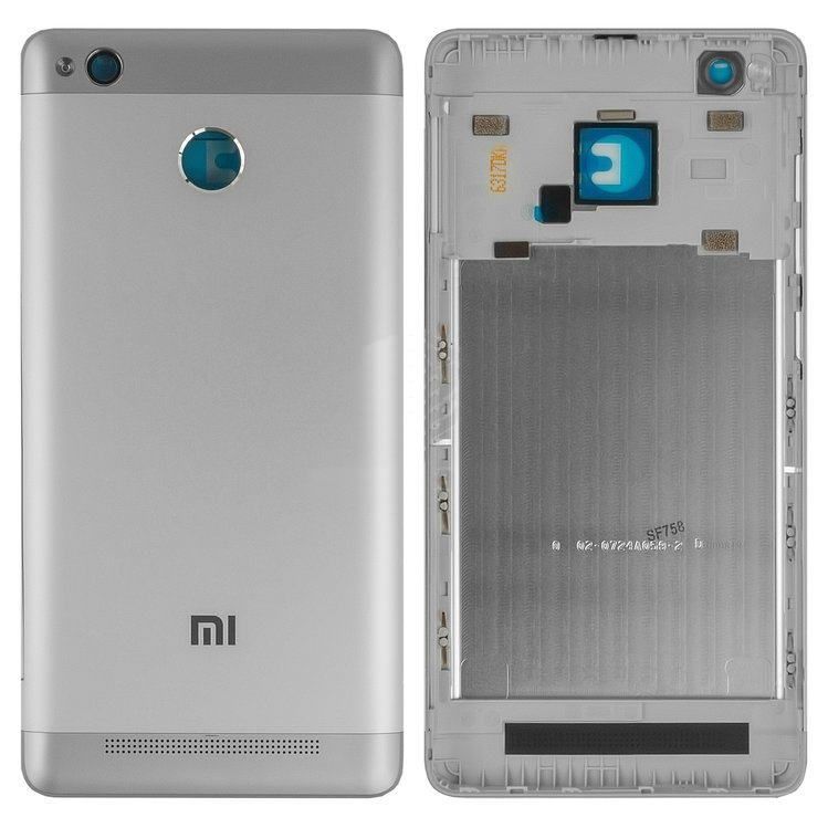 Задня кришка для Xiaomi Redmi 3X срібляста 06469 фото