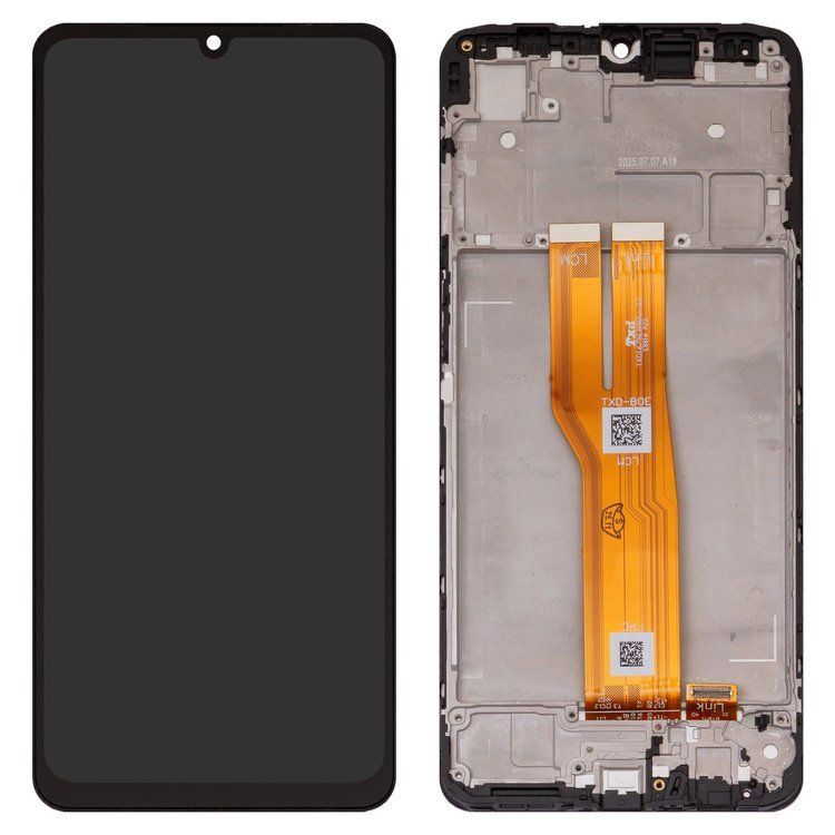Дисплей для Samsung A075F Galaxy A07 2025 с рамкой черный Оригинал (GH82-21446A) 32331 фото