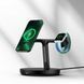 Бездротовий зарядний пристрій Baseus SWAN 3в1 Wireless Magnetic Charging Bracket 20W Black Universal version (WXTE000101) 27365 фото 3
