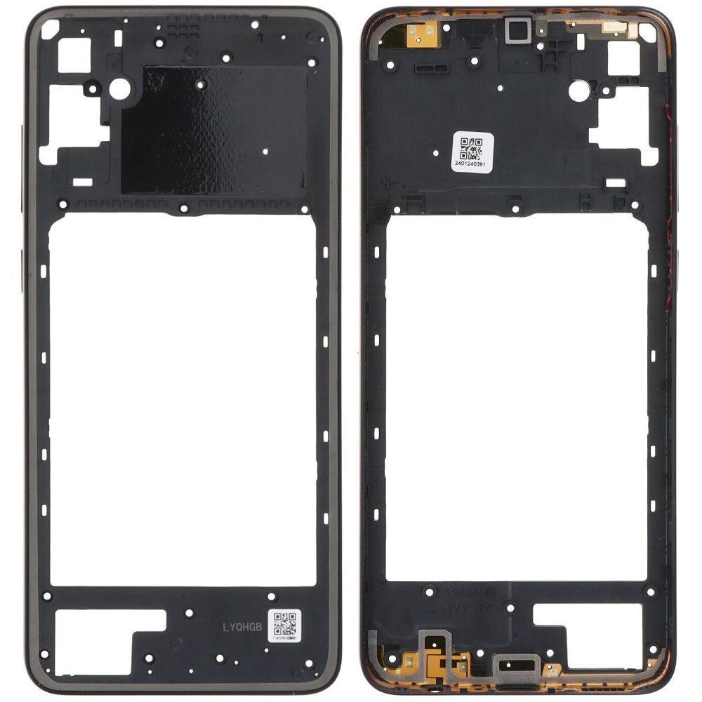 Рамка корпусу Samsung A055 Galaxy A05 чорна 33123 фото