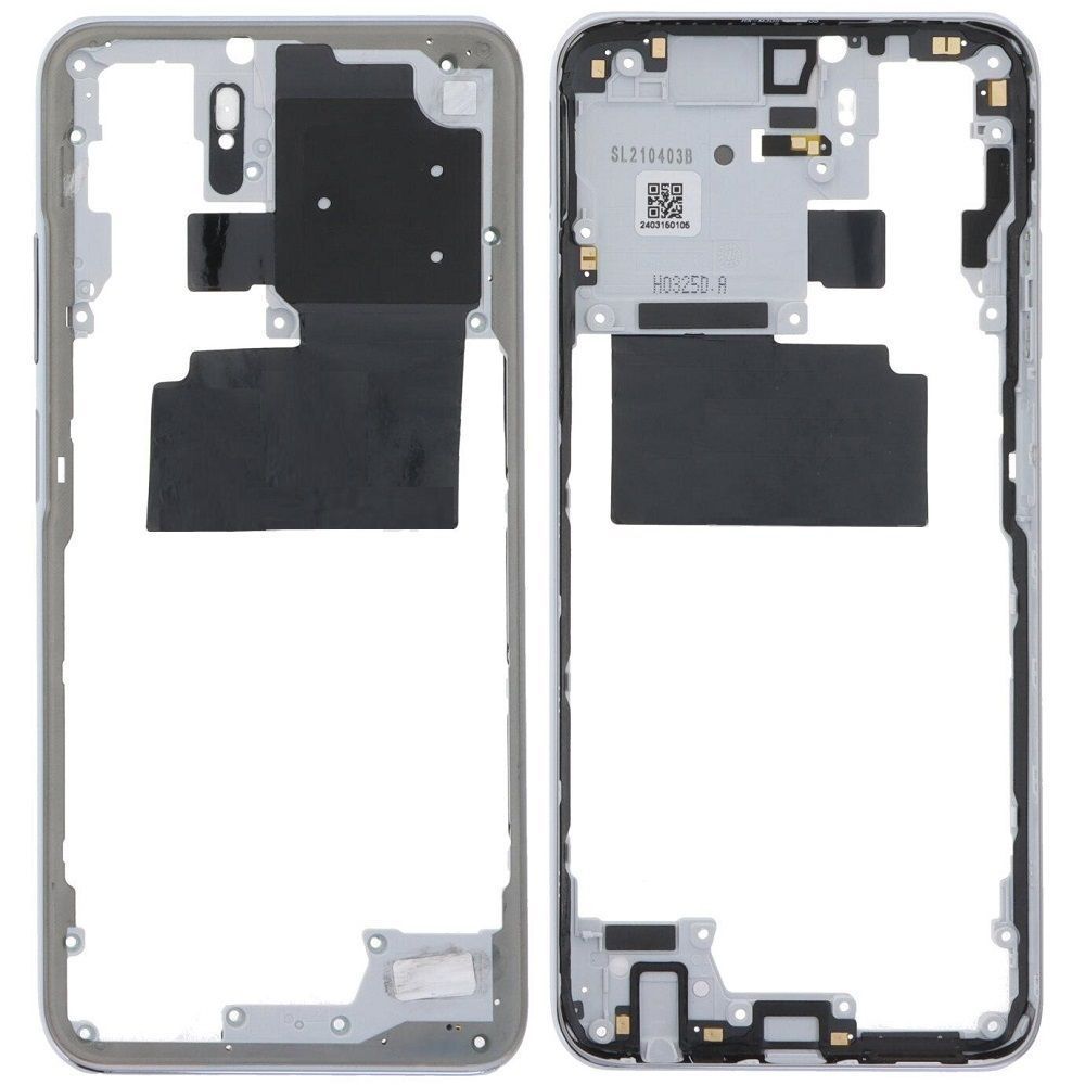 Рамка корпусу для Xiaomi Poco M5s 2207117BPG біла 32423 фото