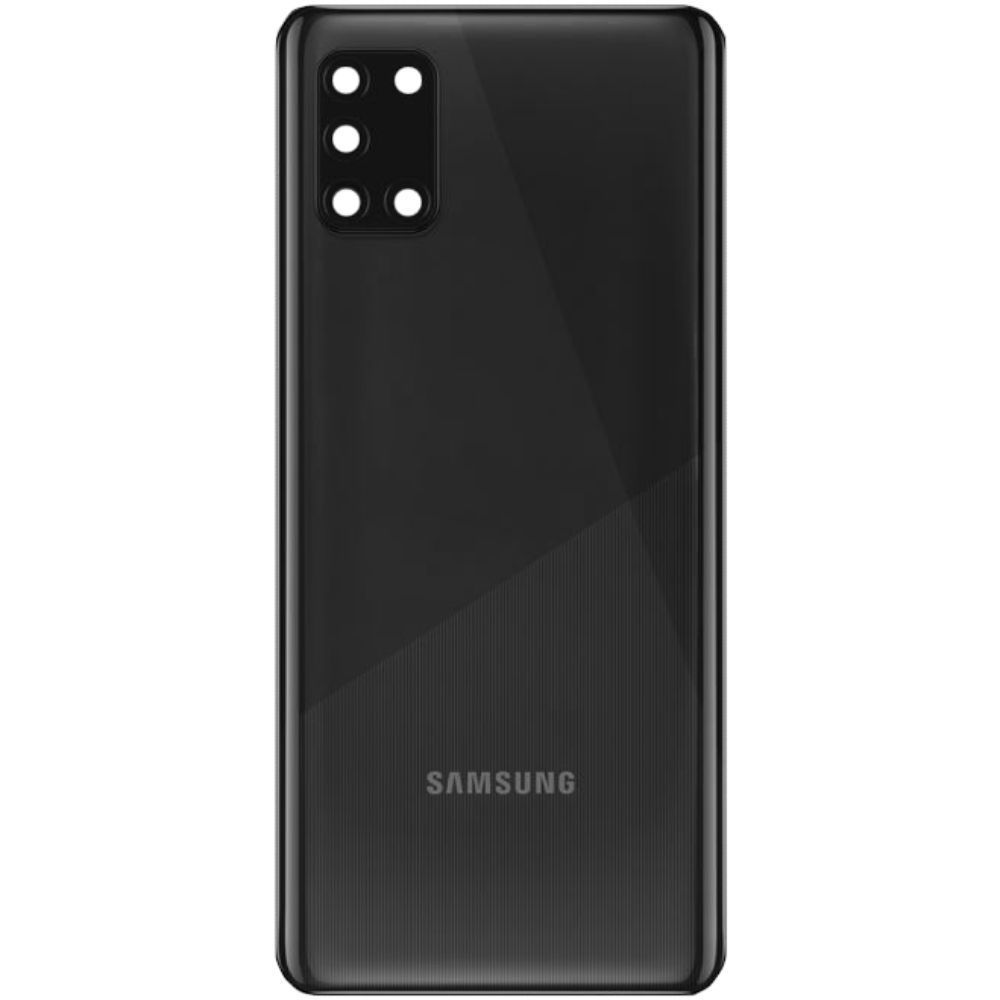 Задняя крышка для Samsung A315F Galaxy A31 2020 черная Prism Crush Black со стеклом камеры 32366 фото